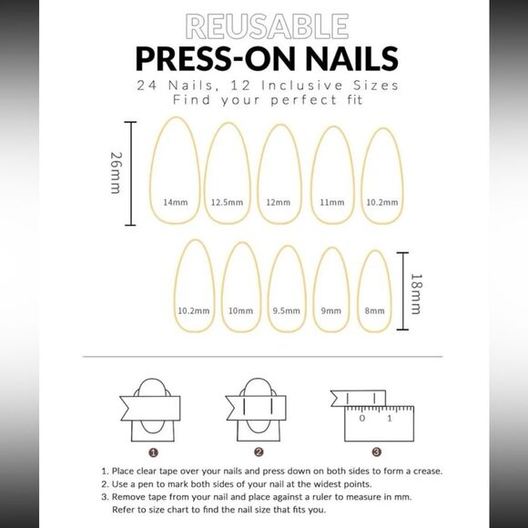 Y2K 24 Almond Corpse Bride Gothic Valentine Black Sparkle Web Matte Nails - Picture 5 of 5